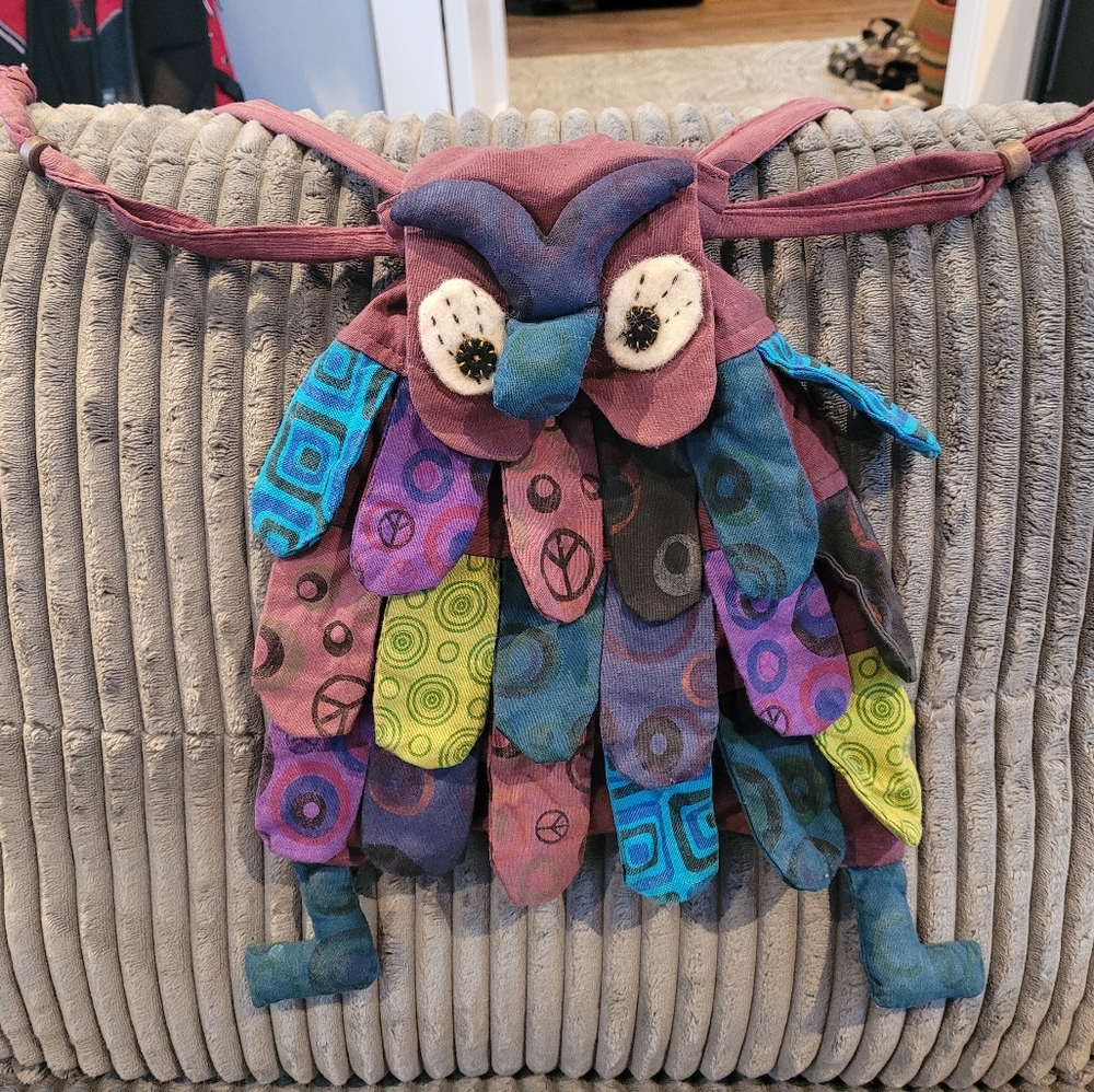Colorful Owl Purse